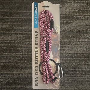 HydraGear Pink Braided Bottle Strap